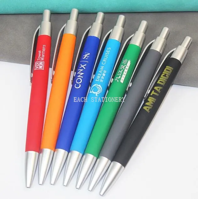 Cheap Rubber Sprayed Print Pen With Logo
